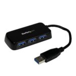 Adaptador Portable 4 Port SuperSpeed Mini USB 3.0 Hub