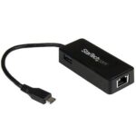 Adaptador Startech de Red Gigabit USB-C con Puerto USB Extra