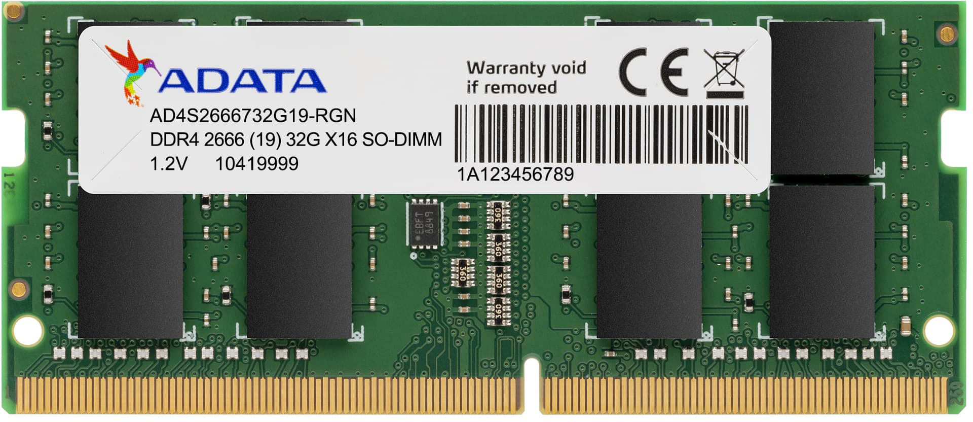 Memoria Ram ADATA 4GB 2666MHZ DDR4 SODIMM