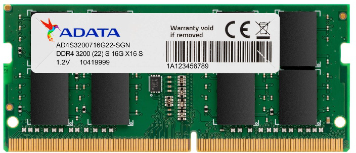Memoria Ram Adata 32GB DDR4 3200MHZ SO-DIMM 1.2V