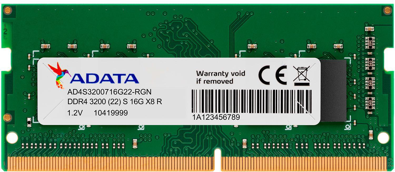 Memoria Ram ADATA 16GB 3200MHZ DDR4 SODIMM