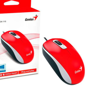 MOUSE USB GENIUS DX-110 ROJO - Imagen 2