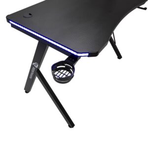 MESA GAMER RGB C/REMOTO RESPAWN MOD GT 500 BK + PAD MOUSE 114 - Imagen 5