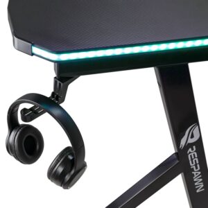MESA GAMER RGB C/REMOTO RESPAWN MOD GT 500 BK + PAD MOUSE 114 - Imagen 4