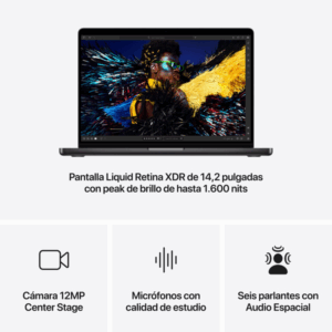 MacBook Pro 14 M4 Pro 24GB 1TB SSD Retina Negro Espacial - Imagen 5