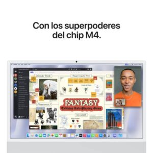 Apple iMac 24 Retina 4.5K Chip M4 CPU 10c GPU 10c 16GB SSD 1TB Silver - Imagen 5