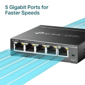 SWITCH TP-LINK 5P 10/100/1000 TL-SG105E - Imagen 4